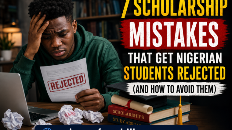 7 Scholarship Mistakes That Get Nigerian Students Rejected (And How To Avoid Them)