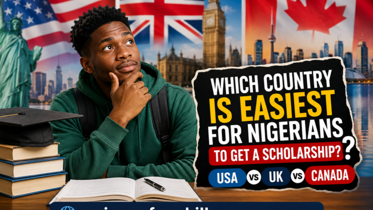 Which Country Is Easiest For Nigerians To Get A Scholarship — USA, UK Or Canada?